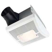InVent Series 110 CFM 1.3 Sone Ceiling Mounted HVI Certified Bath Fan with Light