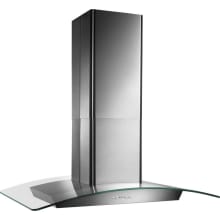 200 - 500 CFM 36 Inch Wide  Wide Stainless Steel Island Range Hood with Heat Sentry™ and Single Centrifugal Blower
