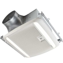 110 CFM 0.3 Sone Ceiling Mounted Humidity Sensing Exhaust Fan with LED Lighting