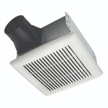 80 CFM 0.7 Sones Single Speed Ceiling Mounted Humidity Sensing Exhaust Fan with Energy Star Rating from the InVent Series