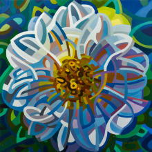 Flower 40" Wide Canvas Art