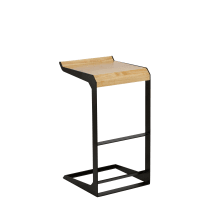 Logan 17" Wide Modern Style Backless Barstool with Sled Base and Waterfall Front