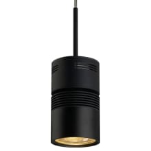 Z15 Single Light 3" Wide LED Mini Pendant with Disk Shade with Snoot Lens and Multi-Point Mounting - 935 Lumens