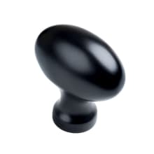 1-5/8 Inch Long Oval Cabinet Knob - 10 Pack