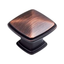 1-1/4 Inch Square Cabinet Knob - 25 Pack