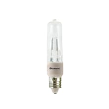 Pack of (5) 150 Watt Dimmable T4 Mini Candelabra (E11) Halogen Bulbs - 2,400 Lumens and 2900K