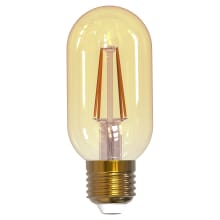 Pack of (4) 4 Watt Vintage Edison Dimmable T14 Medium (E26) LED Bulbs - 315 Lumens, 2100K, and 90CRI