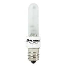 Pack of (2) 40 Watt Dimmable T3 Candelabra (E12) Xenon / Krypton Bulbs - Frosted - 560 Lumens and 2700K