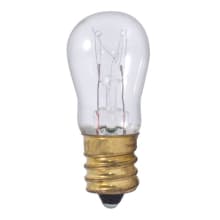 Pack of (25) 6 Watt Dimmable S6 Candelabra (E12) Incandescent Bulbs - 30 Lumens and 2700K