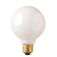 Pack of (12) 25 Watt Dimmable G30 Medium (E26) Incandescent Bulbs - 150 Lumens and 2700K