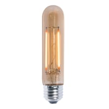 Pack of (2) 3 Watt Vintage Edison Dimmable T9 Medium (E26) LED Bulbs - 200 Lumens, 2100K, and 90CRI