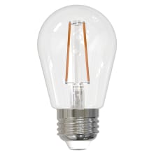 Pack of (4) 2.5 Watt Vintage Edison Dimmable s14 Medium (E26) LED Bulbs - 250 Lumens, 2700K, and 80CRI