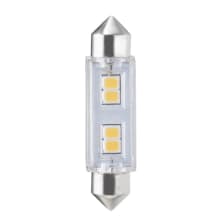 Pack of (3) 0.8 Watt T3 Festoon LED Bulbs - 12 Volts - 55 Lumens, 3000K, and 82CRI