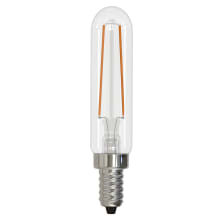 Pack of (4) 2.5 Watt Vintage Edison Dimmable T6 Candelabra (E12) LED Bulbs - 180 Lumens, 2700K, and 80CRI