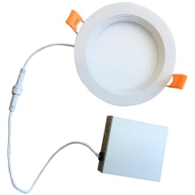 6" Baffle LED Canless Recessed Fixture - IC Rated - 80 CRI