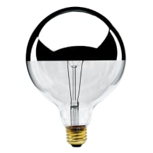 Pack of (6) 60 Watt Dimmable G40 Medium (E26) Incandescent Bulbs