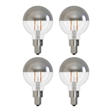 Pack of (4) 2.5 Watt Dimmable G16 Candelabra (E12) LED Bulbs - 200 Lumens, 2700K, and 90CRI