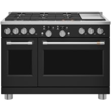 48 Inch Wide Smart Dual-Fuel Professional Range with 6 Burners and Griddle