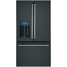 36 Inch Wide 27.8 Cu. Ft. Energy Star Rated French Door Refrigerator with Wi-Fi Compatibility and Hot and Cold Water Dispenser