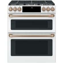30 Inch Wide 6.7 Cu. Ft. Slide In Gas Range with Convection and Griddle