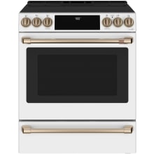 30 Inch Wide 5.7 Cu. Ft. Slide In Electric Induction Range with Convection and Warming Drawer