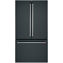 36 Inch Wide 23.1 Cu. Ft. Counter Depth French Door Refrigerator with Internal Dispenser and Wi-Fi Compatibility