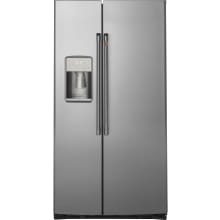 36 Inch Wide 21.9 Cu. Ft. Side By Side Refrigerator with External Ice and Water Dispenser and Turbo Cool