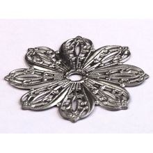 1-3/4” Flower Design Knob Backplate from the Crystal Collection