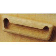 Wood 4-3/8 Inch Center to Center Flush Cabinet Pull