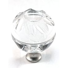 Crystal 1-3/8 Inch Round Cabinet Knob