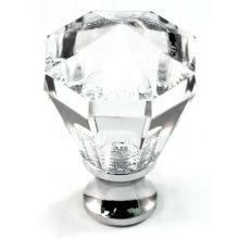 Crystal 1-1/16 Inch Geometric Cabinet Knob