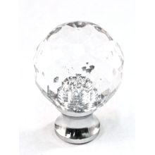 Crystal 1 Inch Round Cabinet Knob