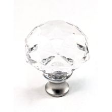 Crystal 1-3/8 Inch Geometric Cabinet Knob