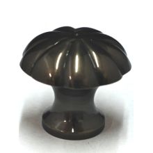 Vintage Brass 1-1/4 Inch Mushroom Cabinet Knob