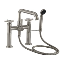 Descanso Deck Mounted Tub Filler with Built-In Diverter - Includes Hand Shower