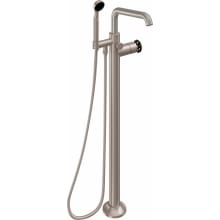 Descanso Floor Mounted Tub Filler with Built-In Diverter - Includes Hand Shower