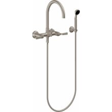 Descanso Wall Mounted Tub Filler with Built-In Diverter - Includes Hand Shower