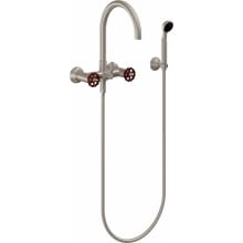 Descanso Wall Mounted Tub Filler with Built-In Diverter - Includes Hand Shower