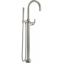 Asilomar Floor Mounted Tub Filler with Built-In Diverter - Includes Hand Shower