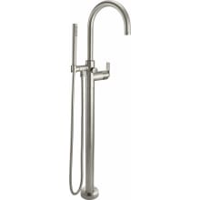 Asilomar Floor Mounted Tub Filler with Built-In Diverter - Includes Hand Shower