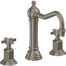 Montecito 1.2 GPM Widespread Bathroom Faucet with 1-1/4" ZeroDrain and Cross Handles