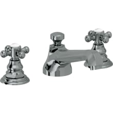 Del Mar 1.2 GPM Widespread Bathroom Faucet with 1-1/4" ZeroDrain and Cross Handles