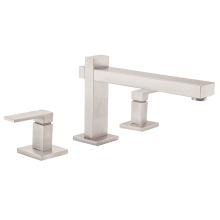 Morro Bay Deck Mounted Roman Tub Filler with Double Lever Handles - Includes Rough In