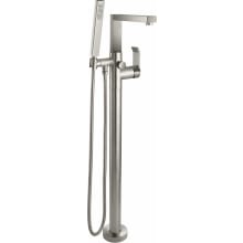 Morro Bay Floor Mounted Tub Filler with Built-In Diverter - Includes Hand Shower