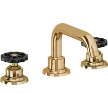 Descanso Works 1.2 GPM Widespread Bathroom Faucet with Pop-Up Drain Assembly and Wheel Handles