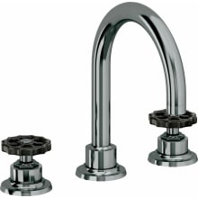 Descanso Works 1.2 GPM Widespread Bathroom Faucet with Pop-Up Drain Assembly and Wheel Handles