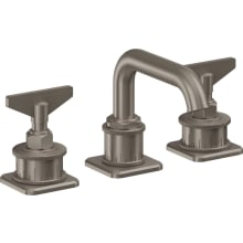 Steampunk Bay 1.2 GPM Widespread Bathroom Faucet with Pop-Up Drain Assembly and Blade Handles