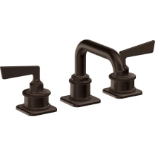 Steampunk Bay 1.2 GPM Widespread Bathroom Faucet with 1-1/4" ZeroDrain and Blade Handles