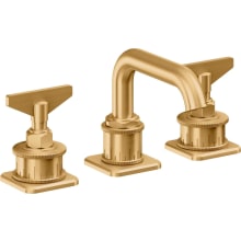 Steampunk Bay 1.2 GPM Widespread Bathroom Faucet with 1-1/4" Completely Finished ZeroDrain and Blade Handles