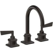 Steampunk Bay 1.2 GPM Widespread Bathroom Faucet with Pop-Up Drain Assembly with Curved Spout